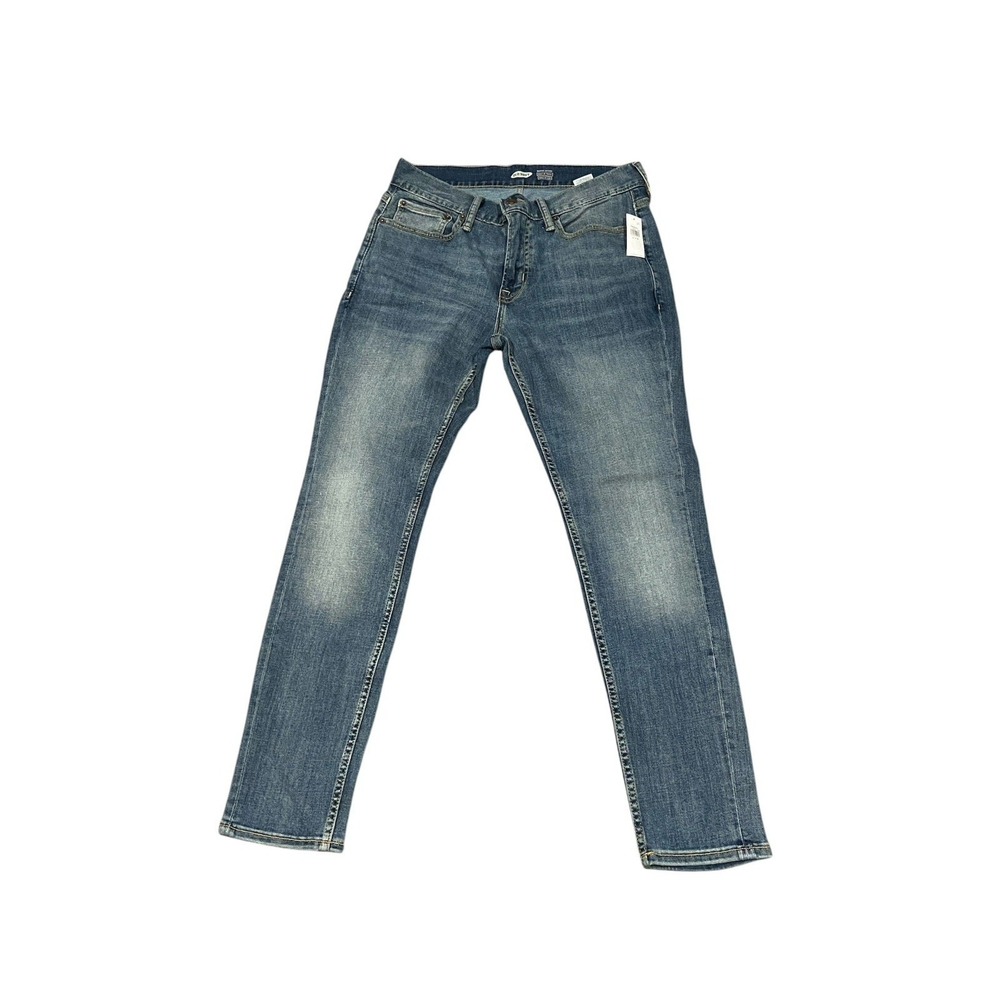 Old Navy Women's Super Skinny Built-In Flex Blue Stretch Jeans NWT